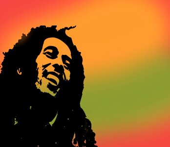 Dreadlocks jamaica marley. Free illustration for personal and commercial use.