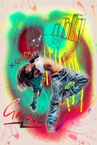Girl urban grunge. Free illustration for personal and commercial use.