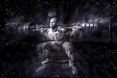 Strength strong fitness. Free illustration for personal and commercial use.