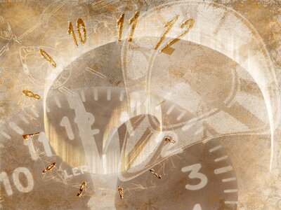 Time indicating forward past. Free illustration for personal and commercial use.