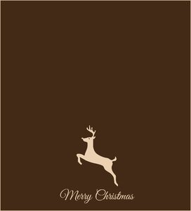 Christmas card background the reindeer of santa claus. Free illustration for personal and commercial use.