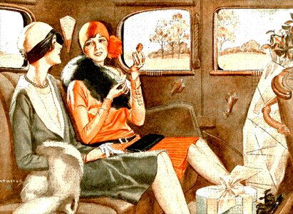 Passenger woman fashion. Free illustration for personal and commercial use.