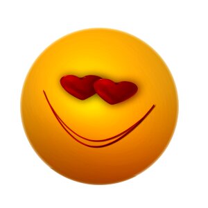 Emoticon feelings smile. Free illustration for personal and commercial use.