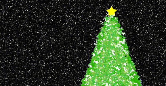 Fir tree dark snow. Free illustration for personal and commercial use.