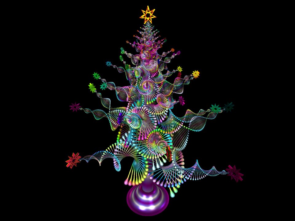 Xmas tree holiday. Free illustration for personal and commercial use.