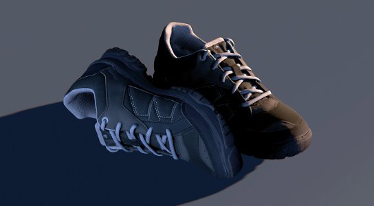 Sports shoes sporty grey. Free illustration for personal and commercial use.