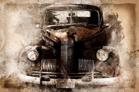 Vintage vehicle transportation. Free illustration for personal and commercial use.