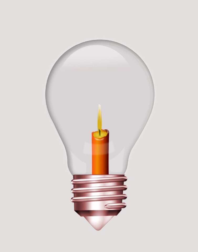 Bulbs energy shining. Free illustration for personal and commercial use.