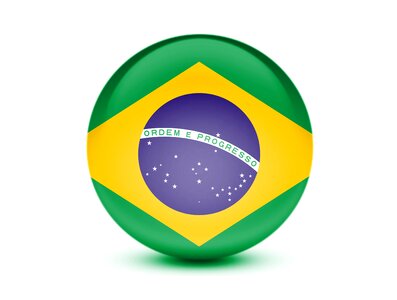 Brazil flag national brazilian. Free illustration for personal and commercial use.