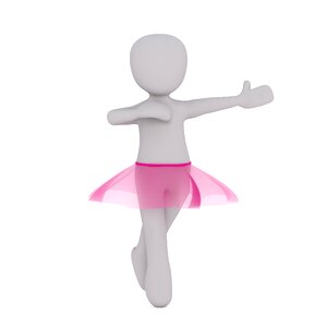 Ballerina art artwork. Free illustration for personal and commercial use.