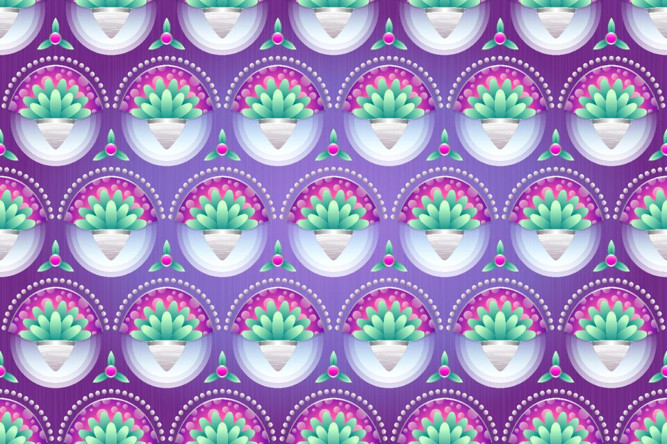 Purple petal green. Free illustration for personal and commercial use.