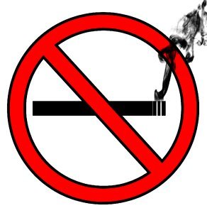 Prohibitory smoke ban. Free illustration for personal and commercial use.