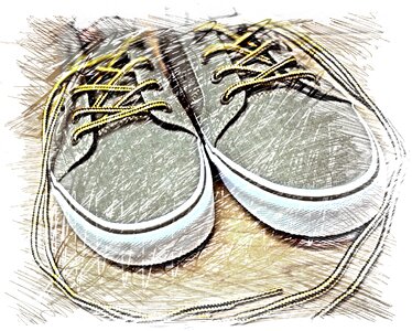Colorful sports shoes Free illustrations. Free illustration for personal and commercial use.