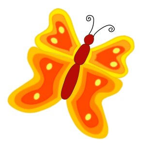 Cartoon butterflies animal. Free illustration for personal and commercial use.