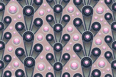 Grey pink circle. Free illustration for personal and commercial use.