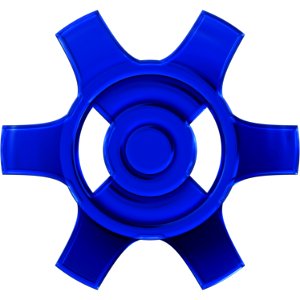Gears blue way of thinking. Free illustration for personal and commercial use.