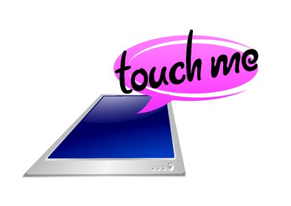 Contact multi touch screen multi touch. Free illustration for personal and commercial use.