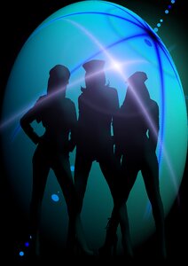 Jump dance light. Free illustration for personal and commercial use.