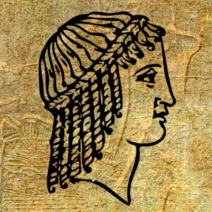 Hairstyle lady woman. Free illustration for personal and commercial use.