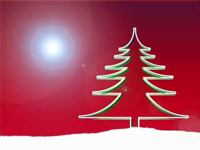 Advent christmas fir tree. Free illustration for personal and commercial use.