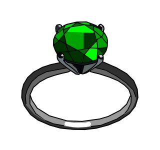 Gem gemstone ring. Free illustration for personal and commercial use.