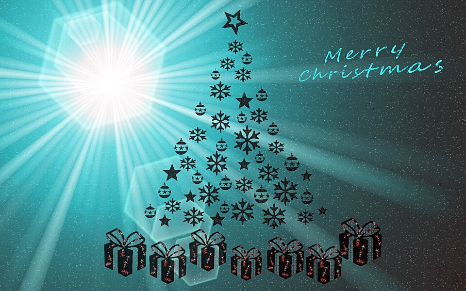 Wishes merry christmas decoration. Free illustration for personal and commercial use.