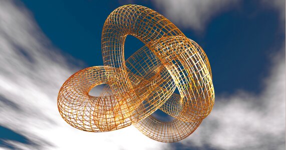 Torus moebius 3d. Free illustration for personal and commercial use.