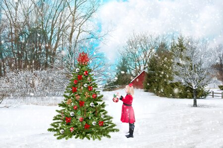 Christmas winter cold. Free illustration for personal and commercial use.
