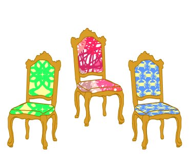 Fancy furniture pattern. Free illustration for personal and commercial use.