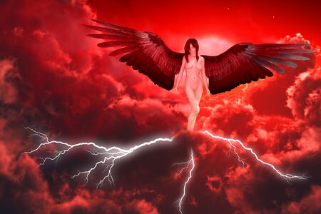 Sky angelic mystical. Free illustration for personal and commercial use.