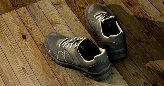 Sports shoes sporty grey. Free illustration for personal and commercial use.
