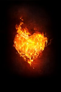 Burn love blaze. Free illustration for personal and commercial use.
