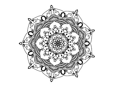 Henna creativity circle. Free illustration for personal and commercial use.