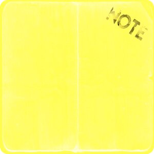 Sticky notes yellow sticky. Free illustration for personal and commercial use.