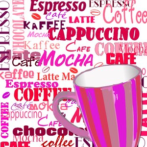 Coffee cup cafe henkel. Free illustration for personal and commercial use.