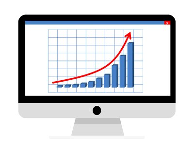 Report chart progress. Free illustration for personal and commercial use.