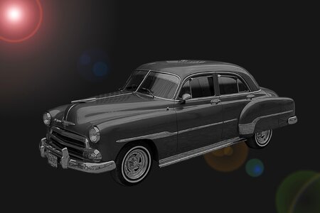 Old oldtimer vehicle. Free illustration for personal and commercial use.
