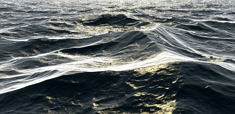 Water motion ocean waves. Free illustration for personal and commercial use.