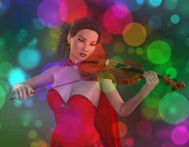 Music musician play the violin. Free illustration for personal and commercial use.