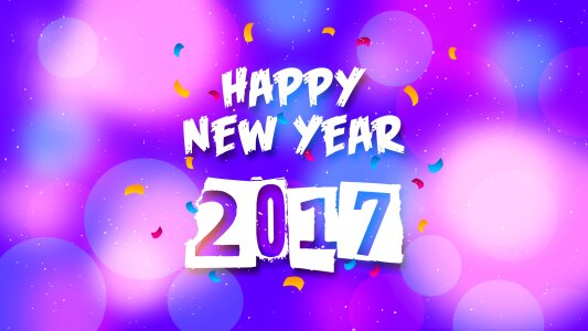 New happy year. Free illustration for personal and commercial use.