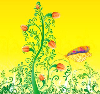 Flowers colorful yellow. Free illustration for personal and commercial use.