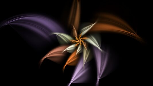 Floral petals design. Free illustration for personal and commercial use.