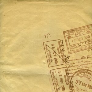 Vintage parchment stamp. Free illustration for personal and commercial use.