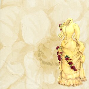 Old vintage dress. Free illustration for personal and commercial use.