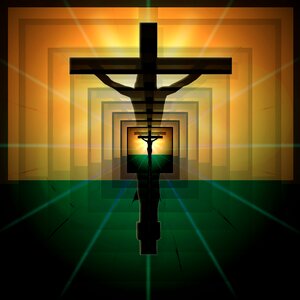 Crucifixion resurrection bible. Free illustration for personal and commercial use.