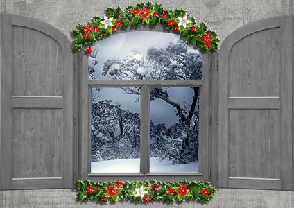 Window snow nature. Free illustration for personal and commercial use.