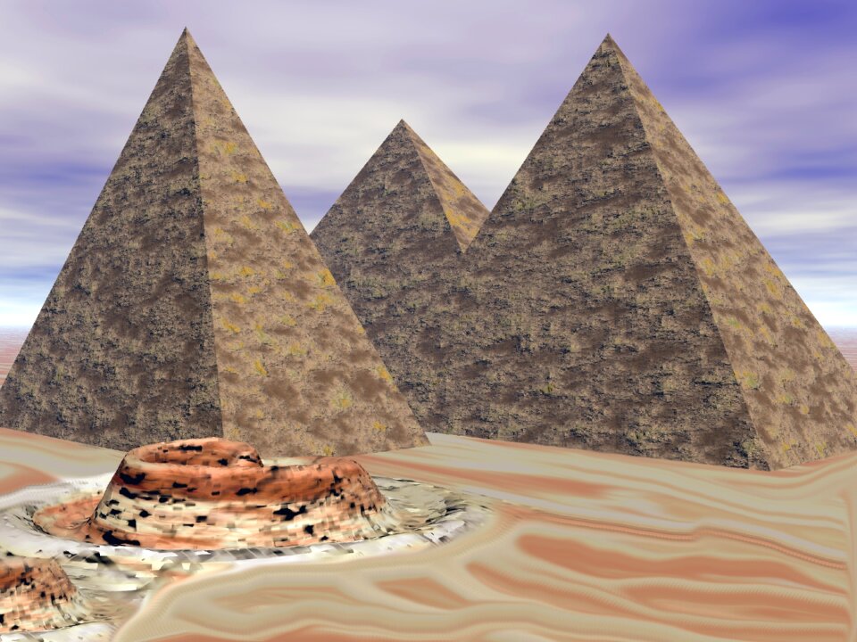 Egypt desert graphic. Free illustration for personal and commercial use.