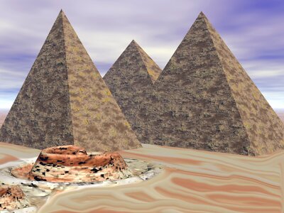 Egypt desert graphic. Free illustration for personal and commercial use.
