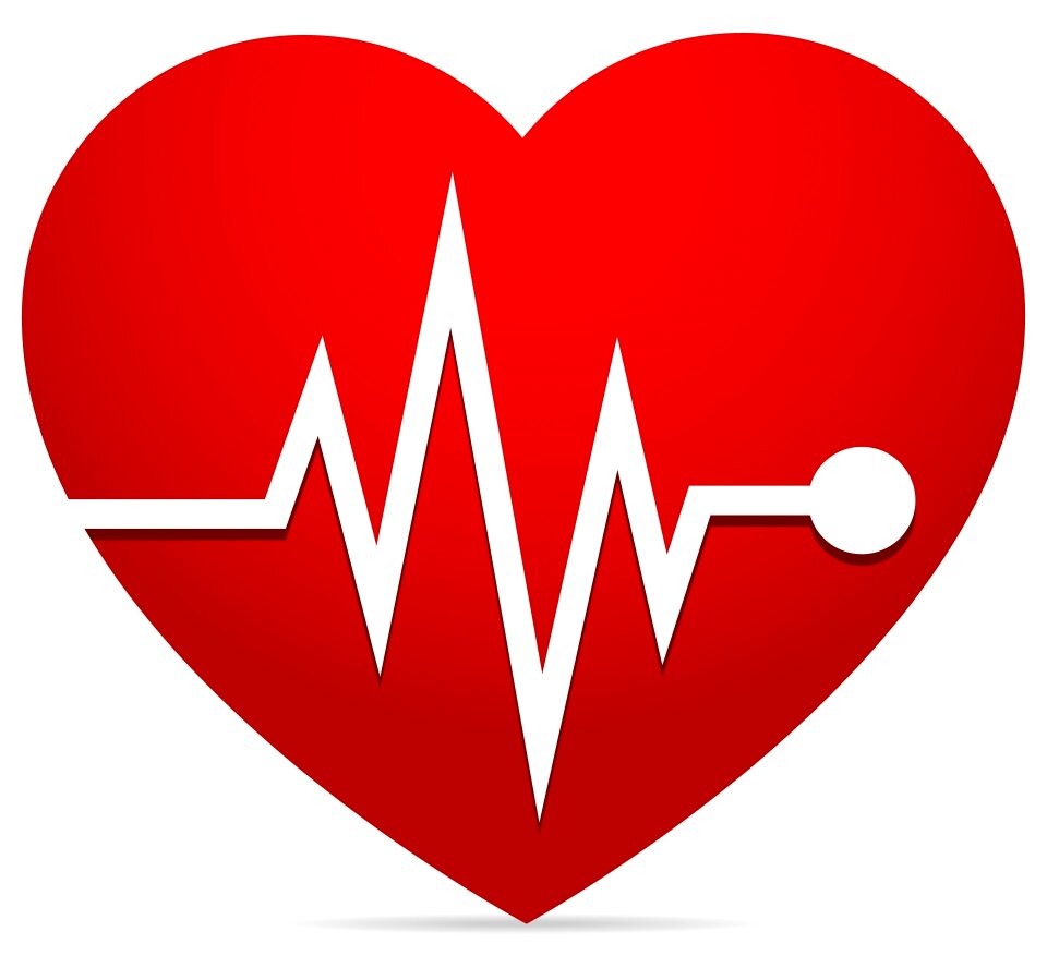 Heart rate red love - Free Stock Illustrations