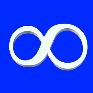 Infinity symbol icon. Free illustration for personal and commercial use.